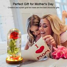 圆顶形人造玫瑰永生花礼盒，适合情人节、教师节、圣诞节（款式随机，不可指定，介意者慎拍）