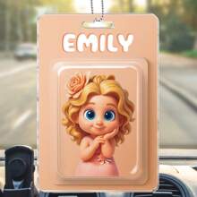 Pachet de figurine de acțiune 2D personalizat, ambalaj, stil cutie de jucării, cadou artistic, ornament auto personalizat, cadou pentru fiica ei