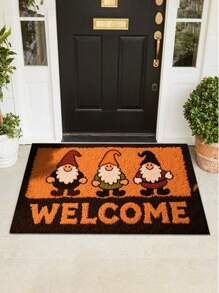 1 件圣诞浴室地毯、节日装饰地垫