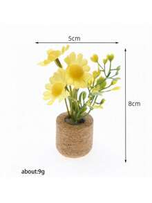 2 Peças/Conjunto Mini Fardo de Palha Acessórios para Casas de Bonecas, Decoração Realista de Cenário de Celeiro e Terra do Campo para Modelo em Miniatura de Bonecas Articuladas (BJD) - Multicolorido - Visão 4