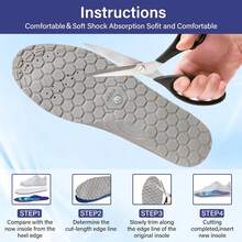 Magnetic Insoles For Slimming, Magnetic Shoe Inserts Breathable Acupuncture Point Massage Insoles For Men Women Arch Support Inserts Foot Massage Acupressure Shoe Insole For Relieve Fatigue Foot Pain - Blue - View 5
