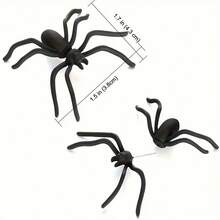 1pc Halloween Spider Earrings, Exaggerated Funny Animal Design, No Power Needed, Battery-Free, Artistic Party Accessory For Women
