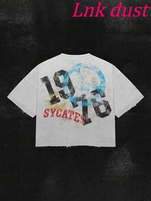 Bow For Life Y2K,180g 100% Pure Cotton Round Neck Comfortable Casual Men's T-Shirt - 白色 - 查看 3