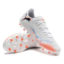 Nike FUTURE 8 PLAY MG Football Shoes, MG Studs, Shock-Absorbing, Men's Field Training & Match, 108604-01 - Puma White-black-bright Red - View 3