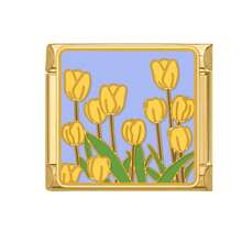 1件装花卉系列模块化手链，包含花朵元素，可DIY互换设计，都市休闲风格，圣诞节和万圣节必备单品，秋季色调，本土风情，实用时尚，充满圣诞氛围，魅力十足，不锈钢材质，圣诞装饰，秋季办公室穿搭，派对穿搭指南，圣诞礼物，圣诞家居装饰，优雅黑色风格