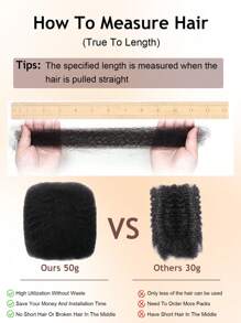 Cabello humano a granel tipo afro rizado para trenzar, cabello humano rizado afro a granel para mini trenzas de 8-20 pulgadas, 50g/paquete, 20.32-50.8 cm, cabello humano a granel para extensiones de micro locs