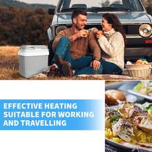 Advwin Mini Fridge Electric Cooler And Warmer For Car- 12V DC 24L Car Refrigerator With Automatic Locking Handle, Portable Car Fridge For Travel And Camping