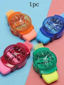 1 件三合一机械铅笔刀，带刷子和橡皮擦，迷你旋转铅笔刀，手动铅笔刀，铅笔剃刀，适用于擦除错误，削铅笔，清洁书桌，返校必备 - 多色 - 查看 9