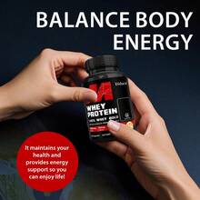 Whey Protein Supplement - Whey Protein Concentrate Nutritional Supplement For Men And Women - 120 Capsules - 1 Bottle - View 5