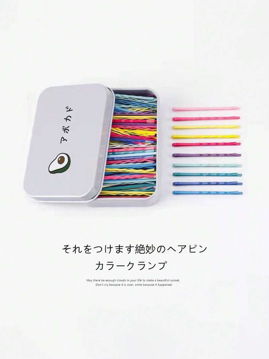 100 Piezas/50 Piezas Pasadores de Pelo para Mujer en Caja, Pinzas de Acero de Colores, Chucks de Línea Ondulada, Conjunto de Tocado, Pinzas Pequeñas, Pinzas para Flequillo Roto de Niñas, Pasadores de Pelo, Pinzas Superiores, Pinzas de Borde, Pinzas de Garra, Ganchos para el Cabello, Pasadores de Pelo, Accesorios para el Cabello