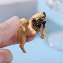 1 pieza Decoración realista y adorable de loro de tonos cálidos para acuario, maceta de bola de algas de estilo coreano, decoración de micropaísaje para acuario, incluye pegatina