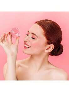 1 件闪亮金属可折叠旅行发刷带镜子，便携式贝壳形按摩紧凑梳 - 男女通用小口袋发刷（迷你旅行必备），美发套装，美发工具套装，发饰，美发工具 - 彩色 - 查看 9