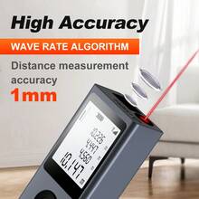 NOHAWK Mini Digital Rangefinder 30M/50M/60M, Android USB Rechargeable, M/Inch/Foot Unit Switching, Distance/Pythagoras/Area/Volume Measurement - Dark Grey - View 6