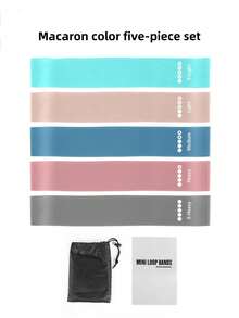 Fitness Resistance Bands, Fitness Bands Resistance Bands Set, 5 Resistance Levels, Multi-Color Fitness Bands For Indoor And Outdoor Fitness, Leg Strength Training, Rehabilitation, Yoga