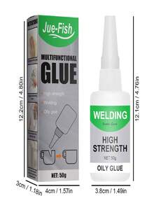 50g Multi-Purpose Waterproof Transparent Ceramic Glue, Glass & Wood Specific Fast-Drying Adhesive, Suitable For Ceramic & Porcelain Repair, Waterproof, Heat-Resistant