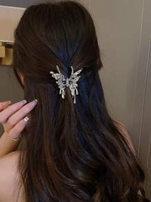 1 pieza Clip de pelo con mariposa plegada, adecuado para usar a diario como accesorio de pelo para mujeres
