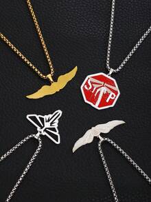 1 件《最后生还者 2》男士手链，萤火虫翅膀虫草真菌/感染警告标志项链，角色扮演珠宝，TLOU 粉丝必备，Ellie & Joel 爱好者的完美礼物 - 1件最後的生還者手繩 - 查看 2