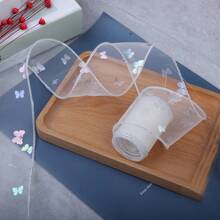 彩虹色蝴蝶雪纺丝带发饰，蝴蝶结装饰，适合礼物、鞋子、袖子、头饰、家纺、庆典 - 彩色 - 查看 10