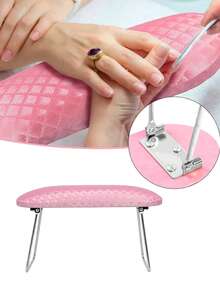 1 件美甲工具手枕，PU 材质美甲化妆工具吸尘器支架手枕，美甲沙龙手枕垫，吸尘器支架，手部按摩枕，适用于美甲沙龙，手部按摩垫，美甲辅助工具，专为美甲师使用，指甲垫手架防滑 - 美甲师使用必备 - 彩色 - 查看 4