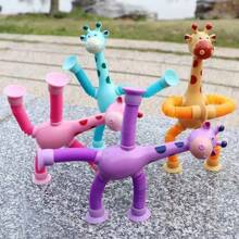 Children Suction Cup Giraffe Toys Pop Tubes Stress Relief Telescopic Giraffe Toy Sensory Bellows Toys Anti-Stress Squeeze Toy School Supplies,Man Toys,Stocking Stuffers For Toddlers,Stocking Fillers Kids,Autistic Children,Pop Tubes,Suction Cup Toy,Sensory Toys Autistic,Kids Educational Toys,1 Year Old Toys