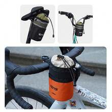 1Set ENLEE Bolsa para Botella de Agua de Bicicleta 2 en 1 Bolsa de Almacenamiento Duradera Bolsa de Hombro Mini con Correas Ajustables Bolsillos con Cordón Diseño para Bicicletas de Carretera Montaña Plegables y Vehículos Equilibrados, Accesorios de Ciclismo al Aire Libre - Multicolor - Ver 8