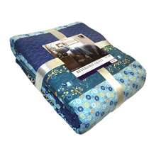 LUSH DECOR Royal Empire Quilt Navy 3Pc Set King Halloween-Fall Decor-Room Decor - Peacock - 查看 5