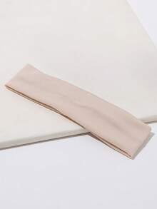 1PC/6PCS Solid Color Basic Thin Sweat-Absorbing Non-Slip Women's Headband Suitable For Daily Life And Sports - Multicolor - View 3