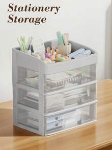 Bathroom Makeup Organizer, Easy Storage Box For Lipstick, Large Capacity Vanity Organizer, Cosmetic Storage Organizer & Makeup Drawer Organizer, Bathroom Counter Organizer, Makeup Organizer Countertop For Bedroom, Living Room, Bathroom, Dorm Room, White Makeup Organizer Storage Organizer Vanity Organiser Bathroom Organizer Perfume Organizer Jewelry Organiser Hair Accessories Organizer Jewelry Box Organization And Storage For Dorm Room Essentials College Makeup Brush Holder Desk Accessories Nail Supplies Vanity Accessories Travel Essentials Bathroom Accessories Bathroom Decor Room Decor, Valentines Gift - trắng - Xem 6