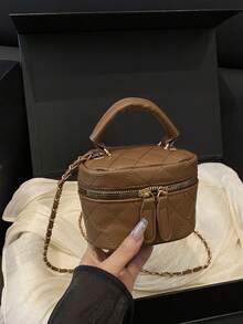 轻便迷你包、链条包、绗缝包、手提包、水桶包，适合女孩、大学生和上班族女性，非常适合办公室、大学、工作、通勤、户外活动、旅行和野餐。 - 咖啡 - 查看 11