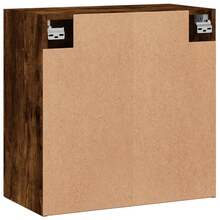 Larryhot Mobiletto dA, Parete in rovere affumicato 60x31x60 cm in legno ingegnerizzato, bello e pratico, ideale per riporre oggetti e decorare la casa - Castano - Visualizzare 8