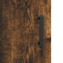 Larryhot Mobiletto dA, Parete in rovere affumicato 60x31x60 cm in legno ingegnerizzato, bello e pratico, ideale per riporre oggetti e decorare la casa - Castano - Visualizzare 10