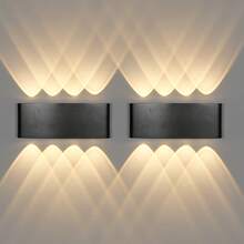 4/6/8 LED Warm Light Wall Lamp, Indoor/Outdoor Waterproof Home Decor Wall Light, Suitable For Balcony/Patio/Living Room/Bedroom/Garden/Porch/Kitchen/Bathroom/Staircase/Hallway/Attic/Store/Exterior Wall/Street - Multi-light LED Wall Lamp - View 12