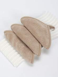 3/5pcs Soft Microfiber Facial Cleansing Cloths, Makeup Removal Face Towels With Hanging Loop, Gentle On Skin, Washable And Reusable - Multicolor - View 30