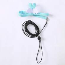 Pet Parrot Bird Harness Leash Adjustable Bird Flying Harness Traction Rope With Cute Wing For Parrots Pigeons Budgerigar Lovebird Cockatiel Mynah Outdoor Training Toy Color Randomly