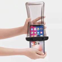 通用防水手机袋适用于 15 14 13 12 11 Pro Max XS Plus Galaxy 手机，夜光防水袋最大支持 7.0 英寸，气囊设计，海滩和旅行必备