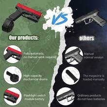 A New Generation Of Ultra-High-Speed, High-Performance Toys Gel Blaster,Gel Ball Blaster,Electric Ball Blaster,High Performance Cool Toy ,Splatter Ball Toys For Outdoor Activities Shooting Game Party .Thanksgiving Halloween, Christmas And Birthday Gifts - 黑色 - 查看 4