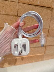 Bộ 3 vỏ bảo vệ cáp sạc dữ liệu, họa tiết hoa tua rua nhiều màu, phù hợp với bộ sạc nhanh Apple 20W của Anh, vỏ bảo vệ cáp sạc Nan Phụ kiện sạc Phụ kiện điện thoại - Nhiều màu - Xem 5