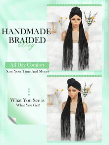 30 英寸编织假发带头带，时尚编织假发头带式假发，易于打理的女士假发头带 - 彩色 - 查看 5