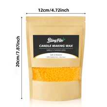 Blingfun 0.25/1Lb/2Lb 大豆蜡、白蜂蜡、黄蜂蜡、蜡烛制作蜡、柔软颗粒、无有害添加剂，适合制作香薰蜡烛和家居装饰氛围蜡工艺品。
