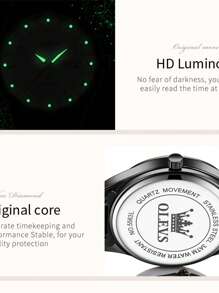 OLEVS. OLEVS Ladies' Watch, Ladies' Original Diamond Watch, Waterproof Luminous Stainless Steel Luxury Quartz Women's Watch, Gold Watch