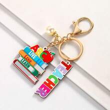 5 piezas Regalos de Apreciación al Maestro de Regreso a Clases, Llavero de Maestro, Llavero, Adecuado para Mujeres y Hombres - Multicolor - Ver 3