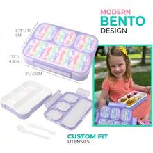 Lunch Box - Rainbow Unicorn 4 Compartments - View 2
