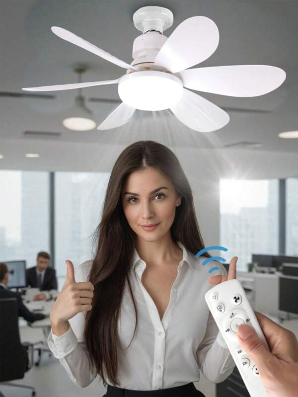 Ceiling Fans With Lights And Remote, 3 Fan Speeds, Stepless Dimmable 1200 Lumens, 3 Colours 3000K-6000K, 20.4 Inch E27 Base Screw, Timing, Ceiling Fan Light For Bedroom, Kitchen, Garage
