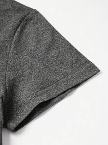 Seahawks Game Graphic Print T-Shirt, Short-Sleeved Crew Neck Casual Top, Suitable For Spring And Summer Wear, Women's Clothing. - Màu xám đen - Xem 5