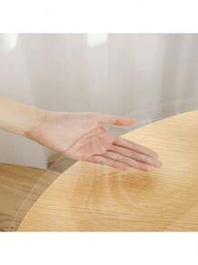 0.25mm Thick Transparent Round PVC Tablecloth, Waterproof, Scratch-Resistant, Heat-Resistant Tabletop Protective Film, Suitable For Home, Hotel, Dining Table, Coffee Table