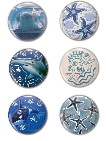 趣味图案徽章胸针、女士翻领别针、别针胸针、包包吊坠、时尚配饰，送给朋友、家人、老师和同学的有趣礼物