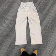 2025 New Popular Five-Pointed Star Print Series Teenagers Couple Casual Fake Two-Piece Wide-Leg Pants - 黑色假兩件褲子(2261#) - 查看 3