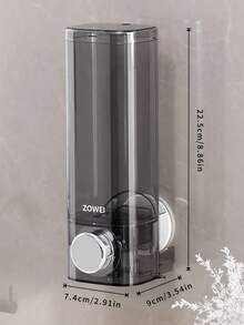 Suction Cup Soap Dispenser, No-Drill Bathroom Shower Gel Shampoo Refillable Bottle, Hotel Wall Mount Liquid Soap Dispenser, Home Shower Gel Bottle Home Bathroom Decor Fall Decor Back To School - Multicolor - View 10