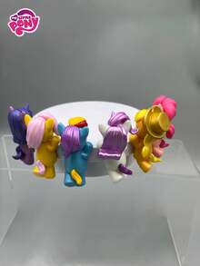 MY LITTLE PONY 1/2/3/4/6/12 Stück Party Puppe 3D Dekorations Armband Blind Box kleine Statue Dekoration zufälliger Handydekor, 6 Farben zufällig, Überraschungsgeschenk Party Geschenk, süßer Anime-Stil, Heimdekoration geeignet für Partygeschenke, Zuhause, Partyzubehör, Geschenke