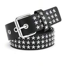1pc Women's Rivet Spiked Punk/Goth Rock Style Casual Hip Hop Jeans Belt Summer, School